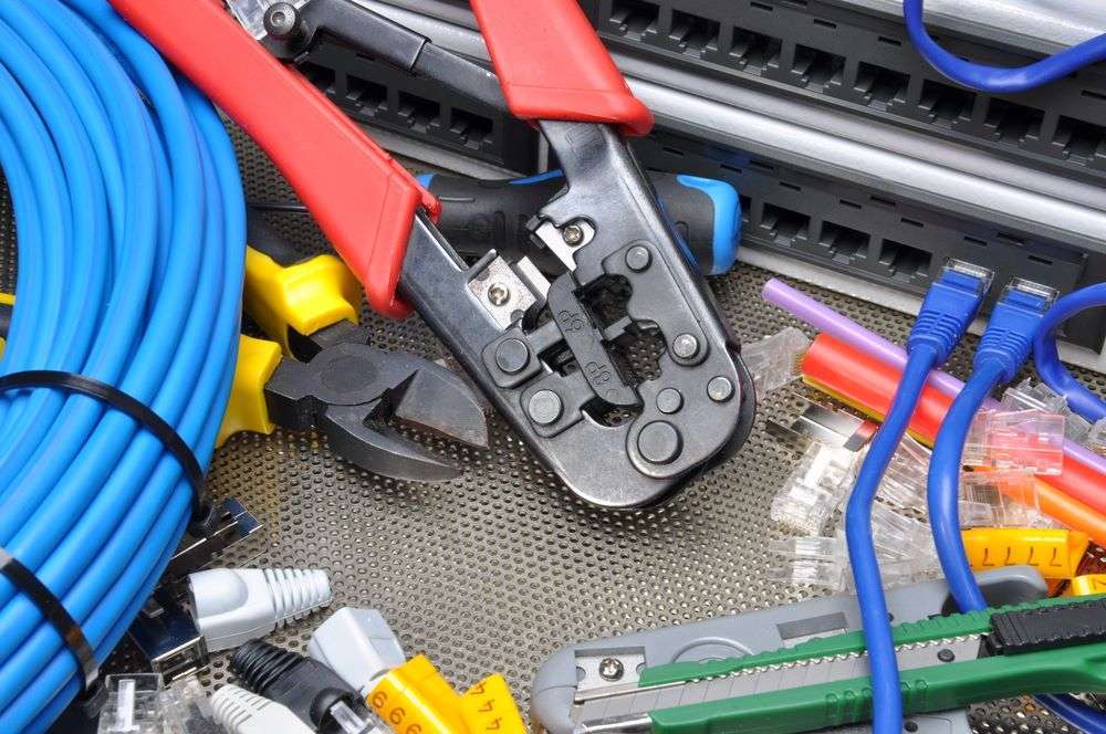 Electrical Services - Image showing a variety of electrician tools and wiring